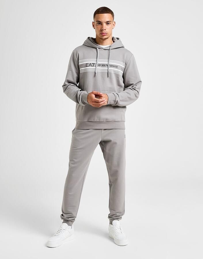 EA7 Emporio Armani Lines Overhead Tracksuit Grijs- Heren Grijs