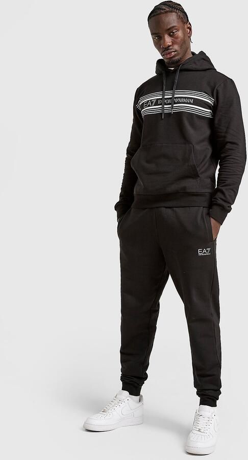 EA7 Emporio Armani Lines Overhead Tracksuit Zwart- Heren Zwart