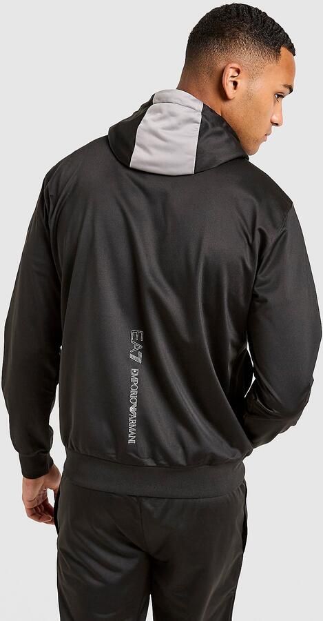 EA7 Emporio Armani Poly Full Zip Hoodie Zwart- Heren Zwart
