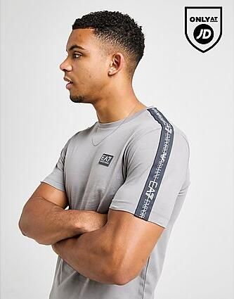 EA7 Emporio Armani Tape Badge T-Shirt White- Heren White