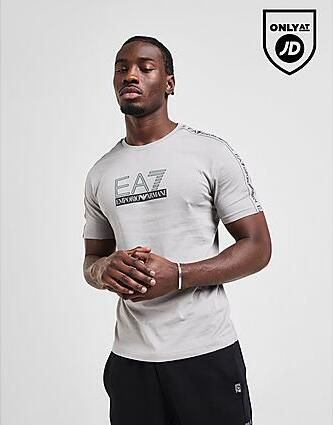 EA7 Emporio Armani Tape Large Logo T-Shirt Grey- Heren Grey