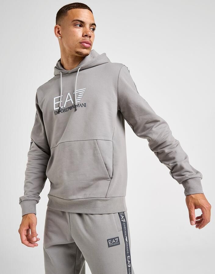 EA7 Emporio Armani Tape Overhead Hoodie Grijs- Heren Grijs