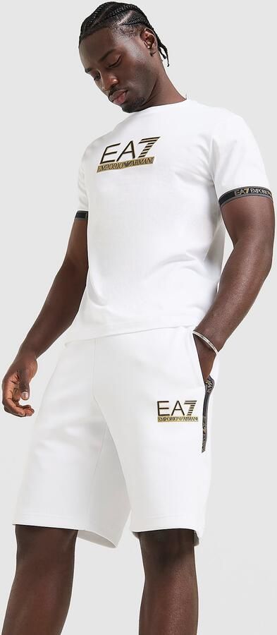 EA7 Emporio Armani Tape Shorts Wit- Heren Wit