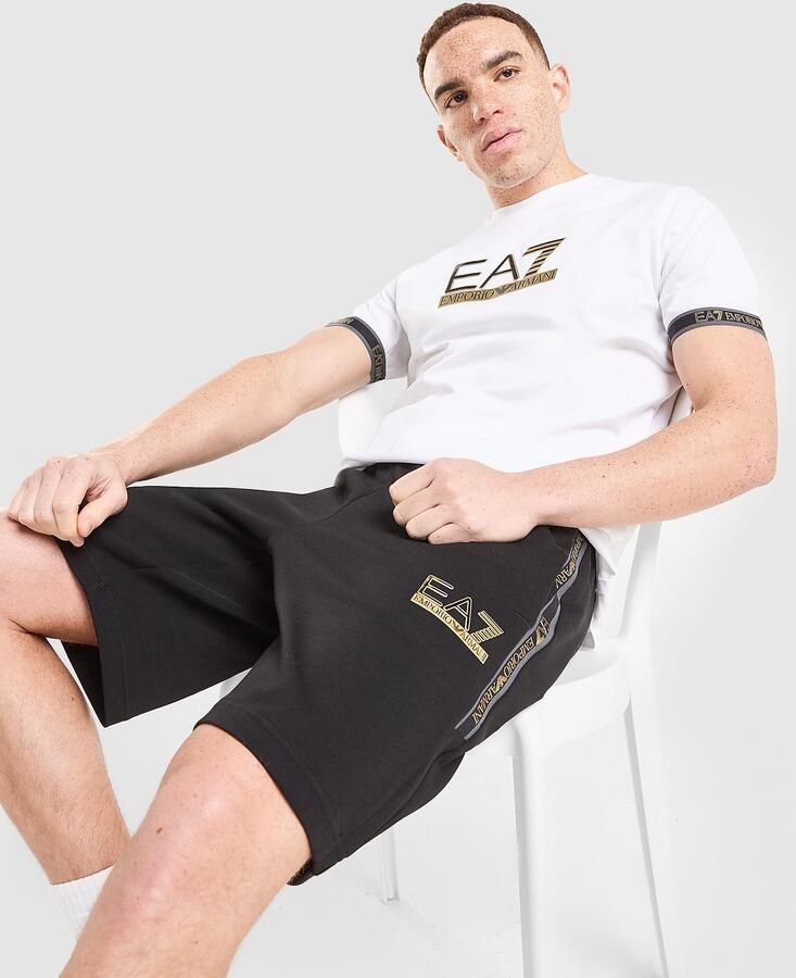 EA7 Emporio Armani Tape Shorts Zwart- Heren Zwart