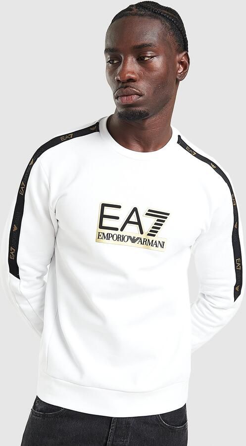 EA7 Emporio Armani Tape Sweatshirt Wit- Heren Wit