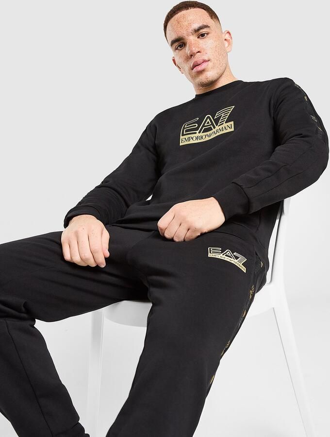 EA7 Emporio Armani Tape Sweatshirt Zwart- Heren Zwart
