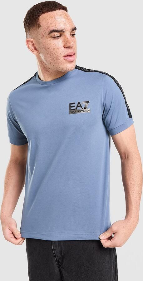 EA7 Emporio Armani Tape T-Shirt Blauw- Heren Blauw
