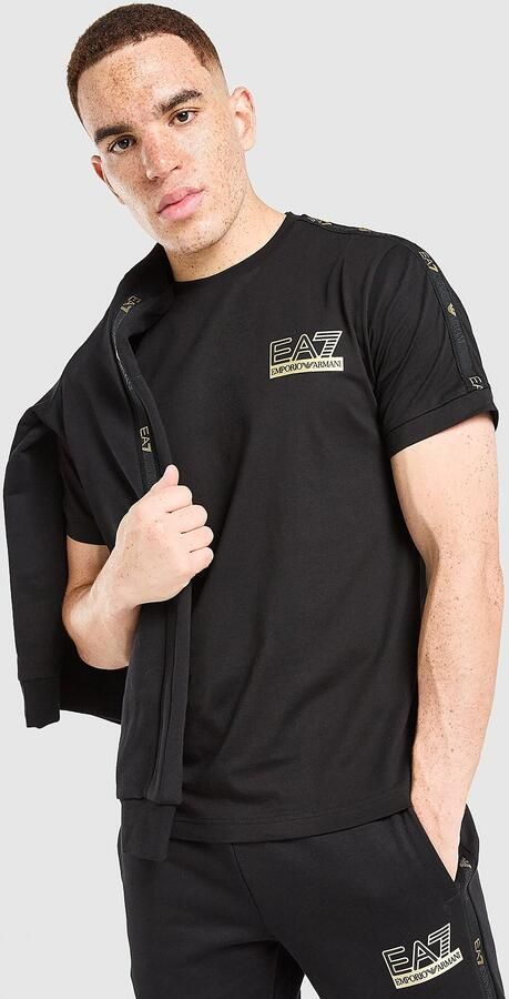 EA7 Emporio Armani Tape T-Shirt Zwart- Heren Zwart