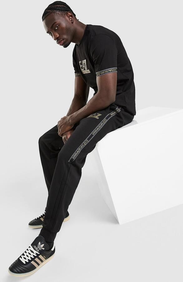 EA7 Emporio Armani Tape Track Pants Zwart- Heren Zwart