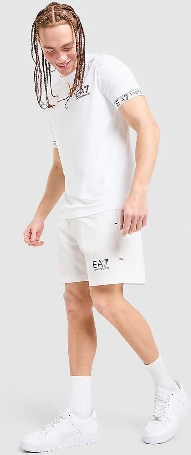 EA7 Emporio Armani Tennis Eagle Shorts Wit- Heren Wit