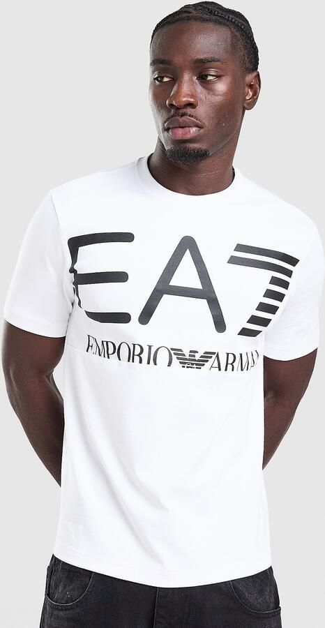 EA7 Emporio Armani Train Logo T-Shirt Wit- Heren Wit