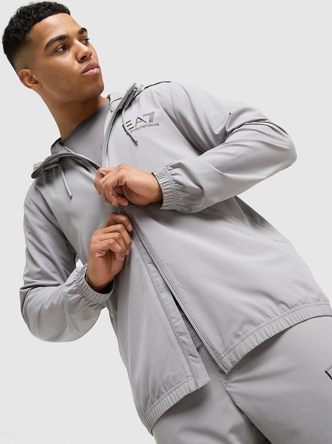 EA7 Emporio Armani Ventus Full Zip Hoodie Grijs- Heren Grijs