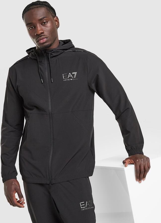 EA7 Emporio Armani Ventus Full Zip Hoodie Zwart- Heren Zwart