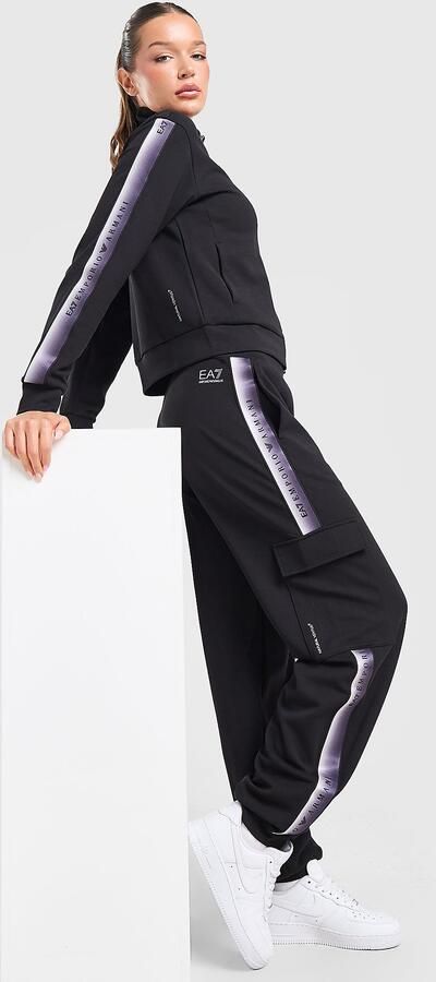 EA7 Emporio Armani Ventus Tape Joggers Zwart- Dames Zwart