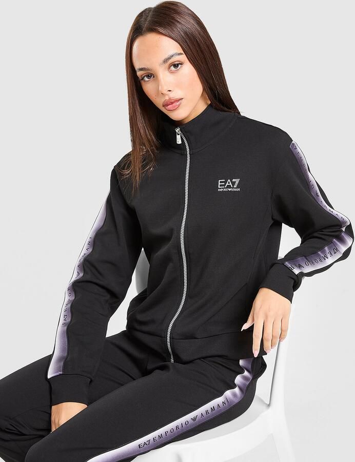 EA7 Emporio Armani VENTUS7 Tape Tracksuit Zwart- Dames Zwart