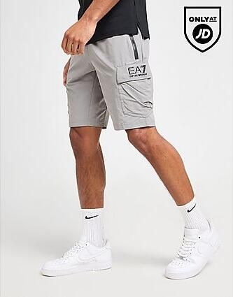 EA7 Emporio Armani Woven Tech Cargo Shorts Grey- Heren Grey