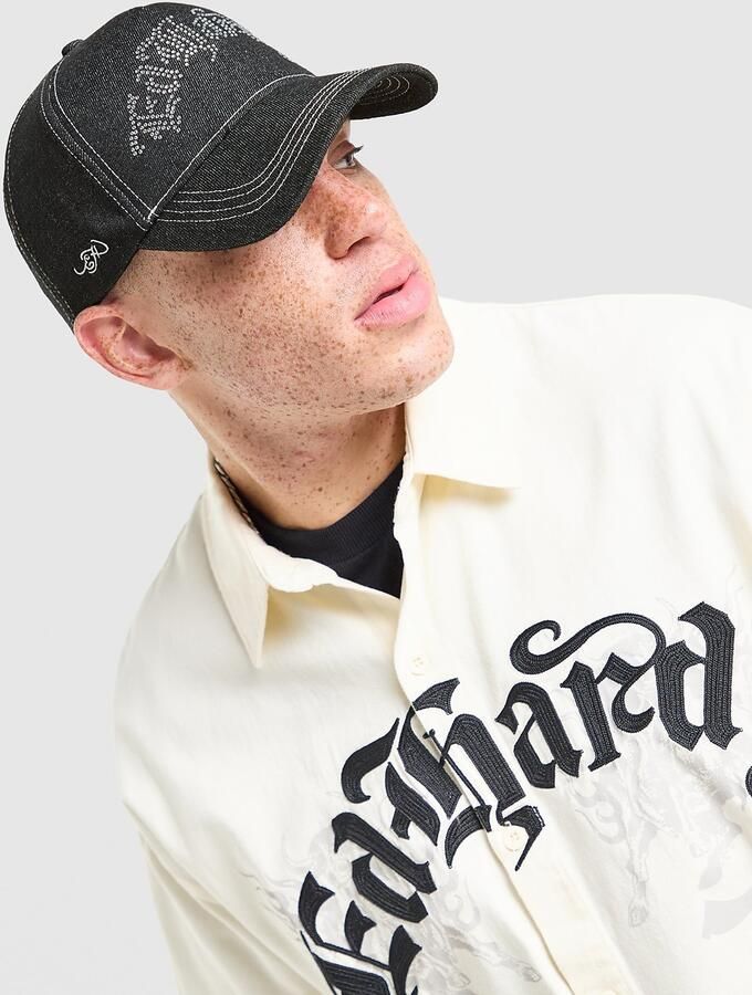 Ed Hardy Diamante Gothic Trucker Cap Zwart- Dames Zwart