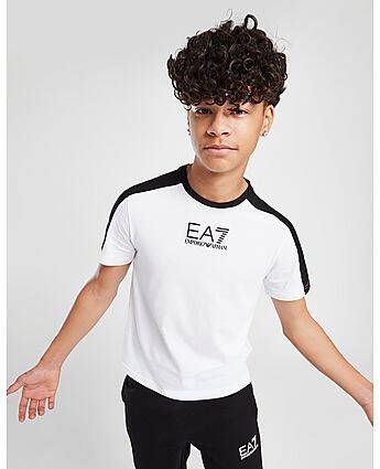 Emporio Ar i EA7 Cut and Sew T-Shirt Junior White
