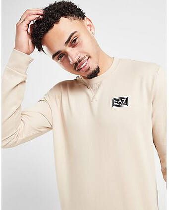 Emporio Armani EA7 Mix Crew Sweatshirt Brown- Heren