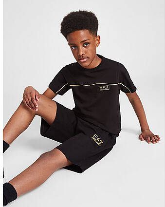 Emporio Ar i EA7 Premium Black Gold T-Shirt Junior Black Kind