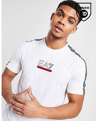 Emporio Armani EA7 Tape T-Shirt White- Heren