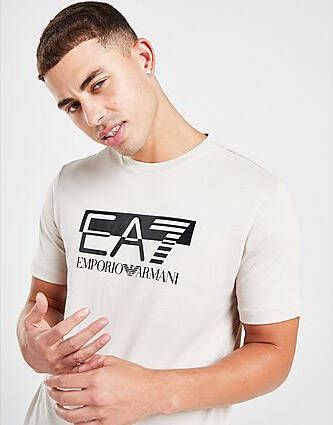 Emporio Armani EA7 Visibility Logo T-Shirt Brown- Heren