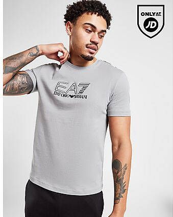 Emporio Armani EA7 Visibility Logo T-Shirt Grey- Heren