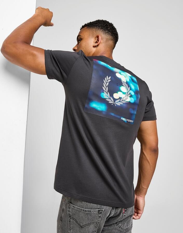 Fred Perry Back Light T-Shirt Grijs- Heren Grijs