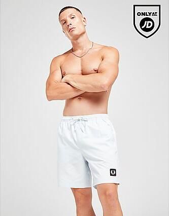 Fred Perry Badge Swim Shorts Blauw- Heren Blauw - Foto 2