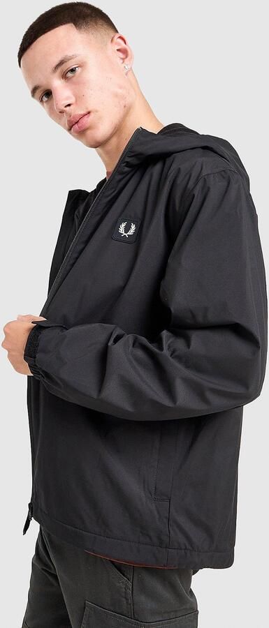 Fred Perry Badge Woven Jacket Zwart- Heren Zwart