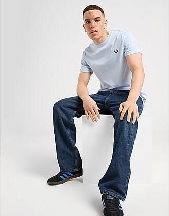 Fred Perry T-shirt Crew Neck T-Shirt Light Smoke Blue