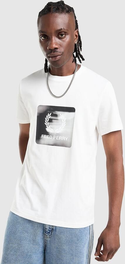 Fred Perry Graphic T-Shirt Wit- Heren Wit