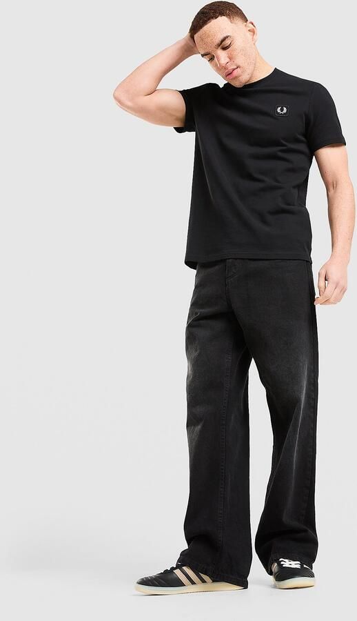 Fred Perry Pique T-Shirt Zwart- Heren Zwart