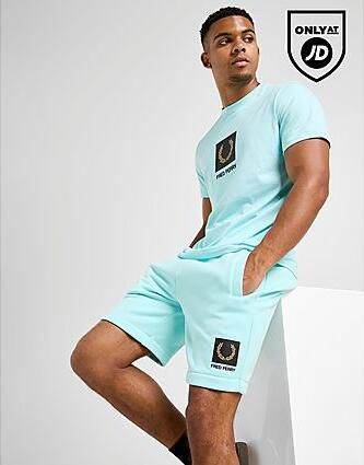 Fred Perry Stack Shorts Blue- Heren Blue