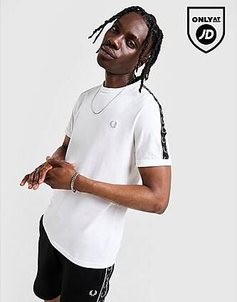Fred Perry Tape Ringer T-Shirt WHITE- Heren WHITE