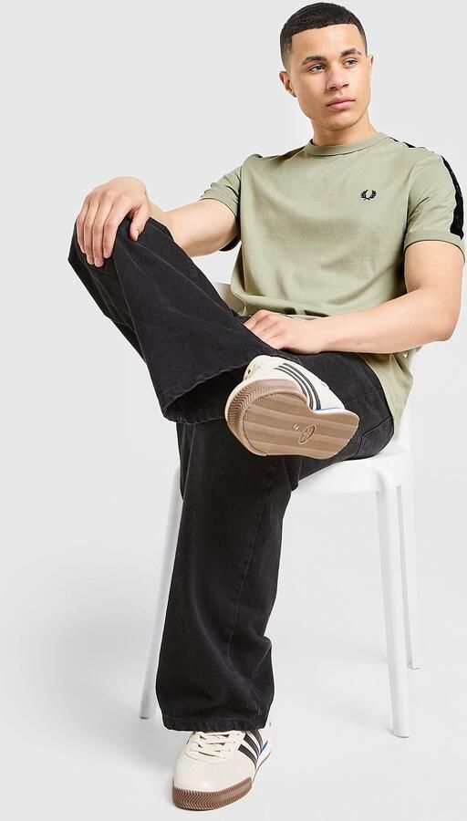 Fred Perry Tape T-Shirt Groen- Heren Groen