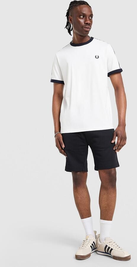 Fred Perry Tape T-Shirt Wit- Heren Wit