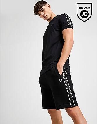 Fred Perry Taped Shorts Black- Heren Black