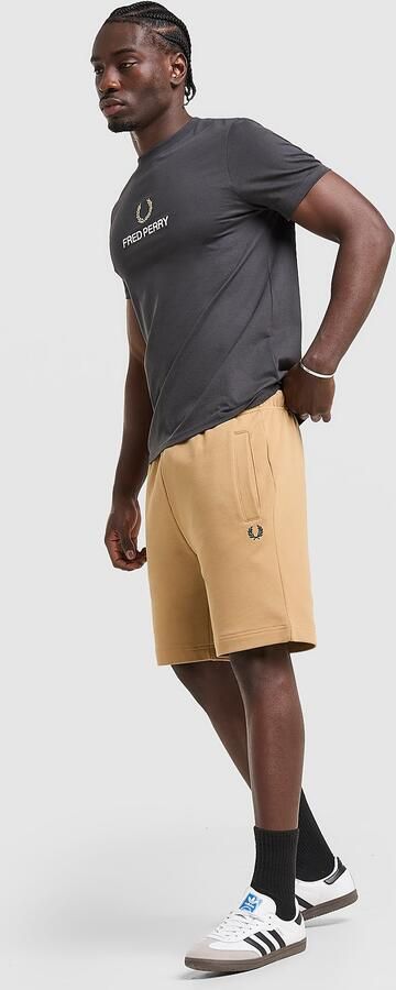 Fred Perry Tipped Shorts Bruin- Heren Bruin