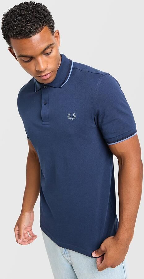 Fred Perry Twin Tipped Polo Shirt Blauw- Heren Blauw