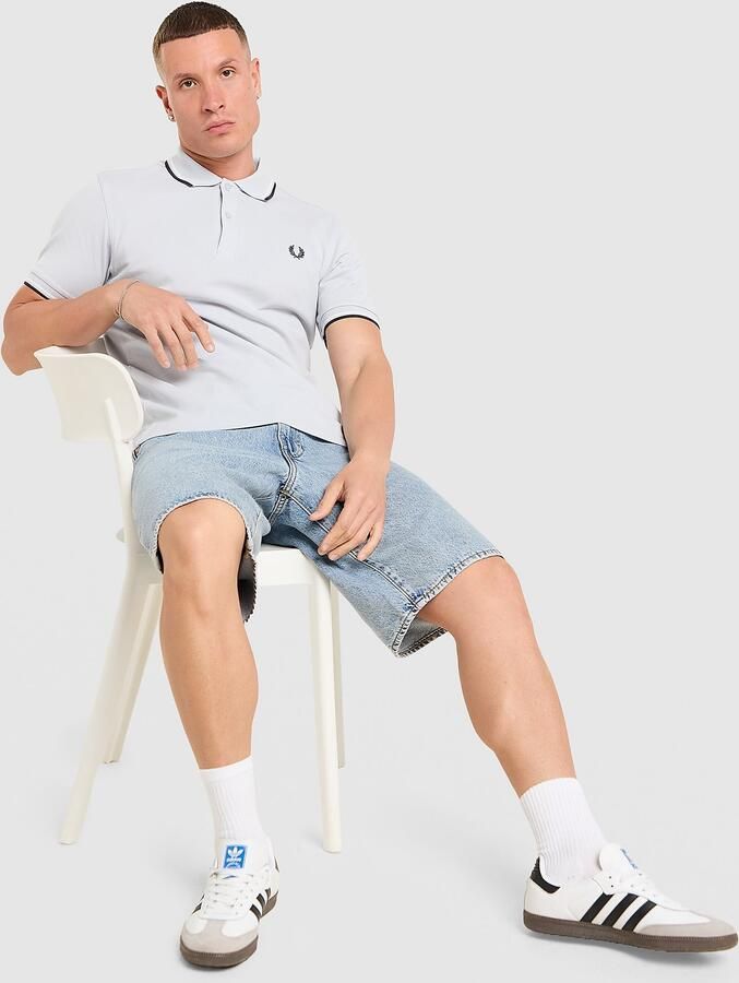 Fred Perry Twin Tipped Polo Shirt Blauw- Heren Blauw