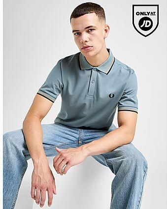 Fred Perry Twin Tipped Polo Shirt Blue- Heren Blue