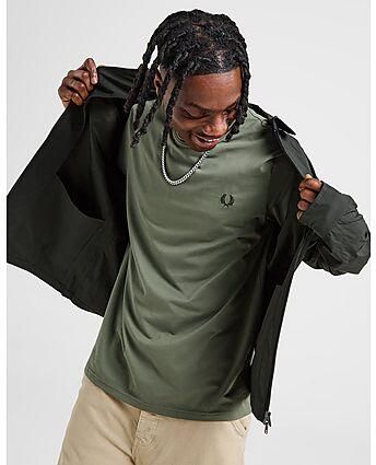 FRED PERRY Heren Polo's & T-shirts Twin Tipped Shirt Groen - Foto 5