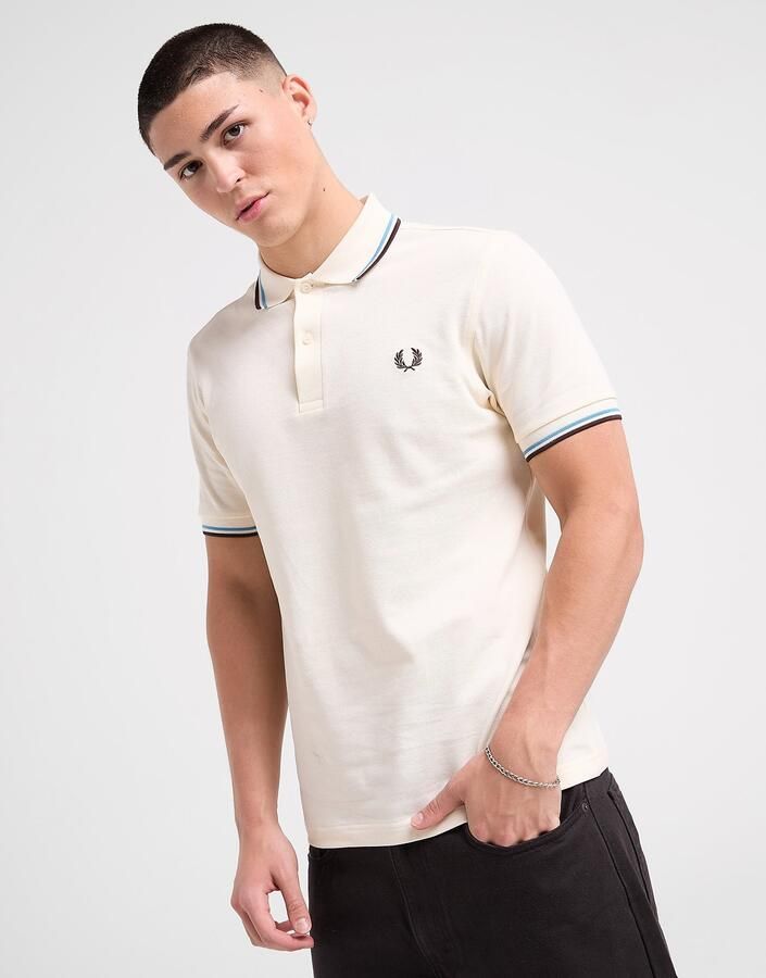 Fred Perry Twin Tipped Short Sleeve Polo Shirt Heren Bruin- Heren Bruin