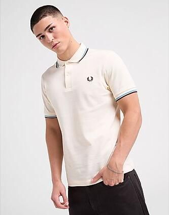 Fred Perry Twin Tipped Short Sleeve Polo Shirt Heren Ecru- Heren Ecru - Foto 2