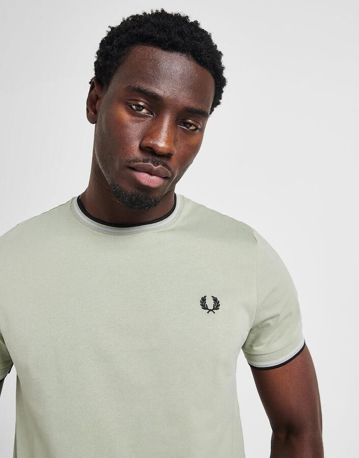 Fred Perry Twin Tipped T-Shirt Heren Groen- Heren Groen