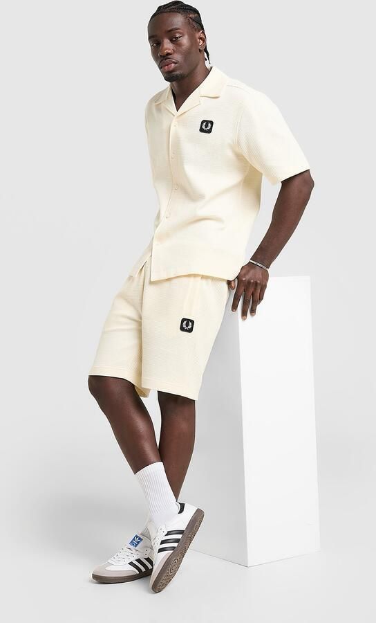 Fred Perry Waffle Shorts Bruin- Heren Bruin