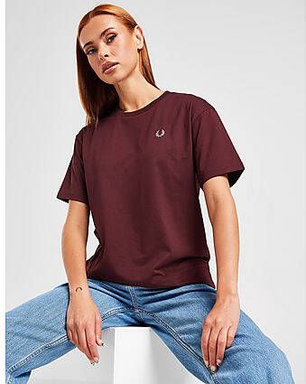 Fred Perry Small Logo T-Shirt Red- Dames