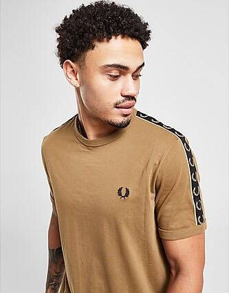 Fred Perry Tape Ringer T-Shirt Grey- Heren