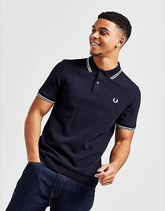 Fred Perry Twin Tipped Polo Shirt Navy- Heren